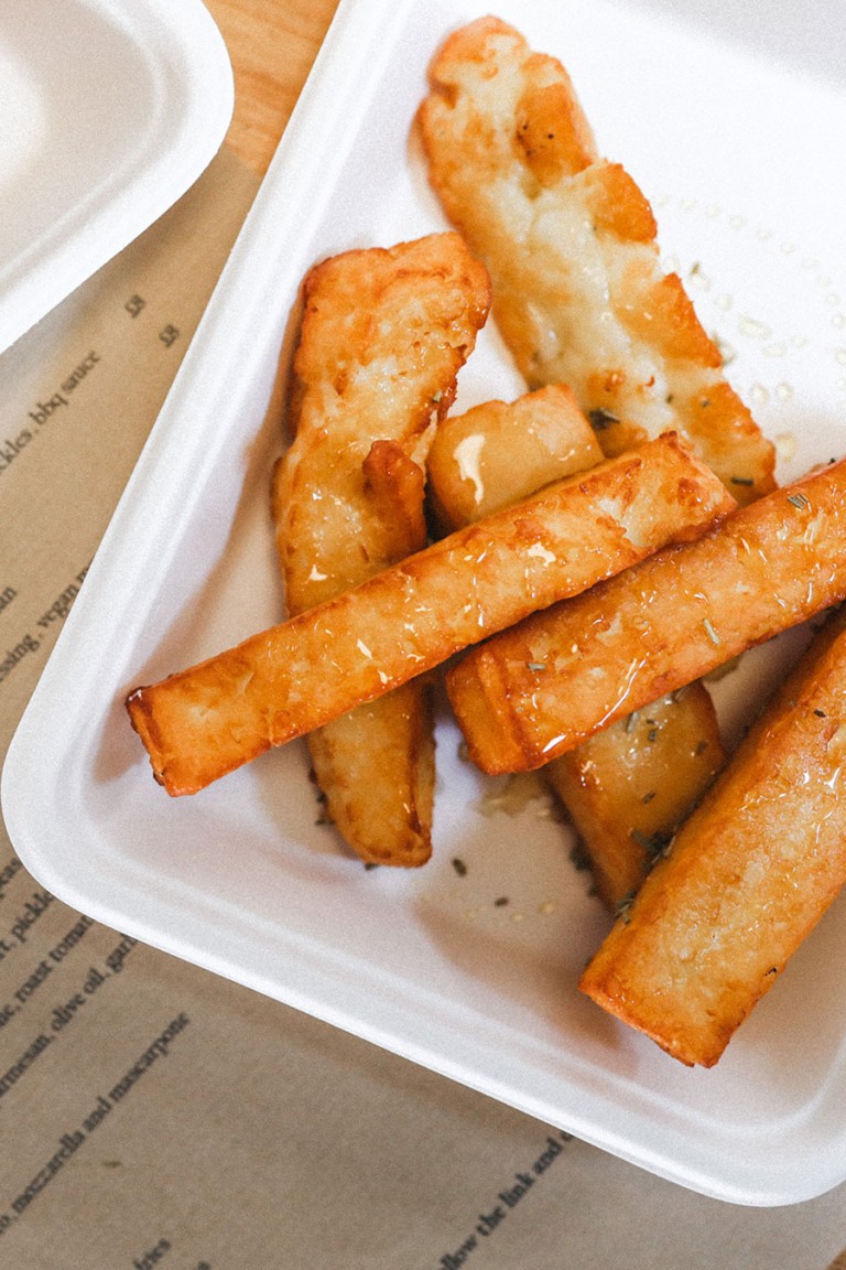 FRIED HALLOUMI Order Street Food from Flaming Peaches